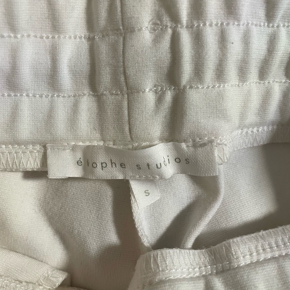 White and Black Joggers with Contrasting Stripe - Picture 9 of 9